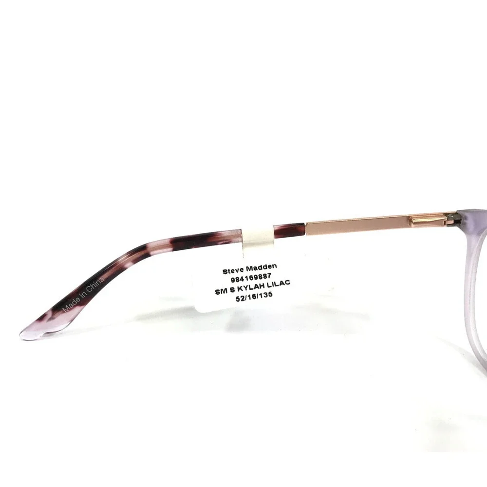 Steve Madden Eyeglasses Frames SKYLAH LILAC Tortoise Rose Gold Cat Eye 52-16-135